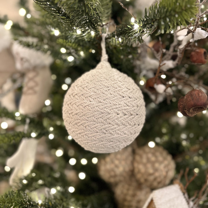 Macrame Ball Ornament