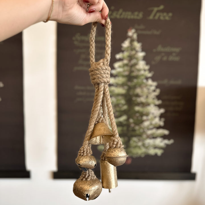 Antiqued Gold Bell Hanger