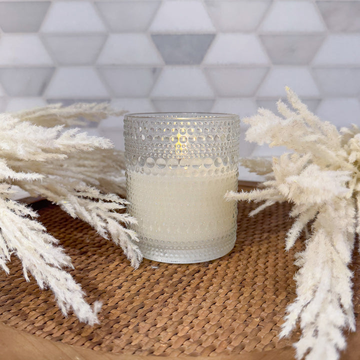 Embossed Simply Ivory Radiance Candle