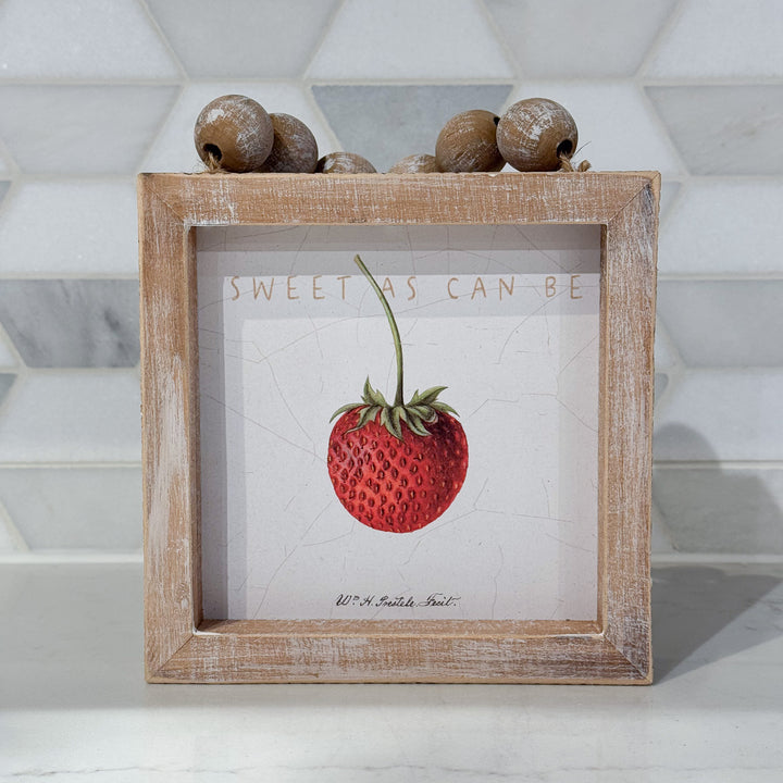 Strawberry Beaded Sign