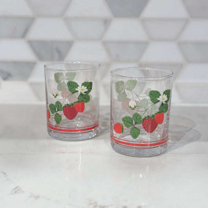 Strawberry Vine Juice Glass