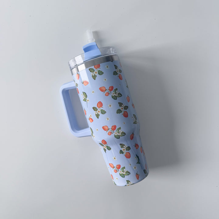 Strawberry Vine Travel Mug