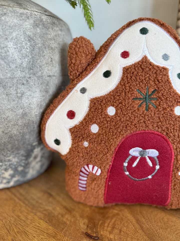 Gingerbread House Pillow