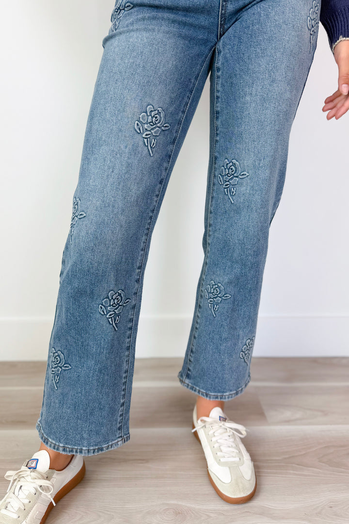 Sophia Flower Denim