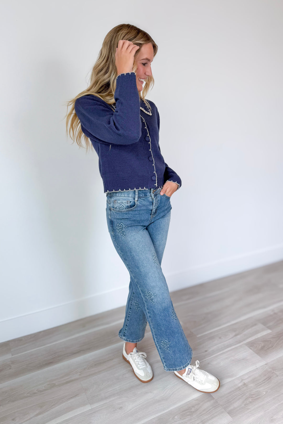 Sophia Flower Denim