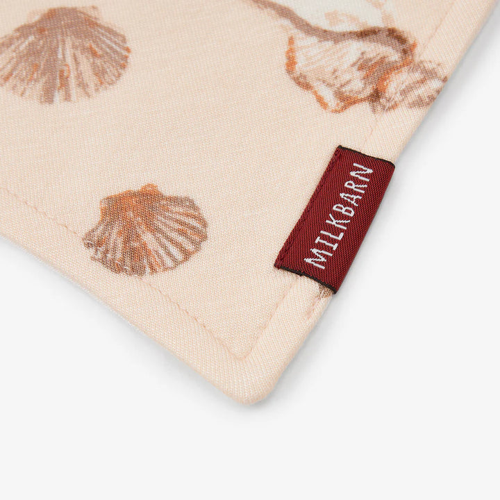 Seashells Bamboo Kerchief Bib