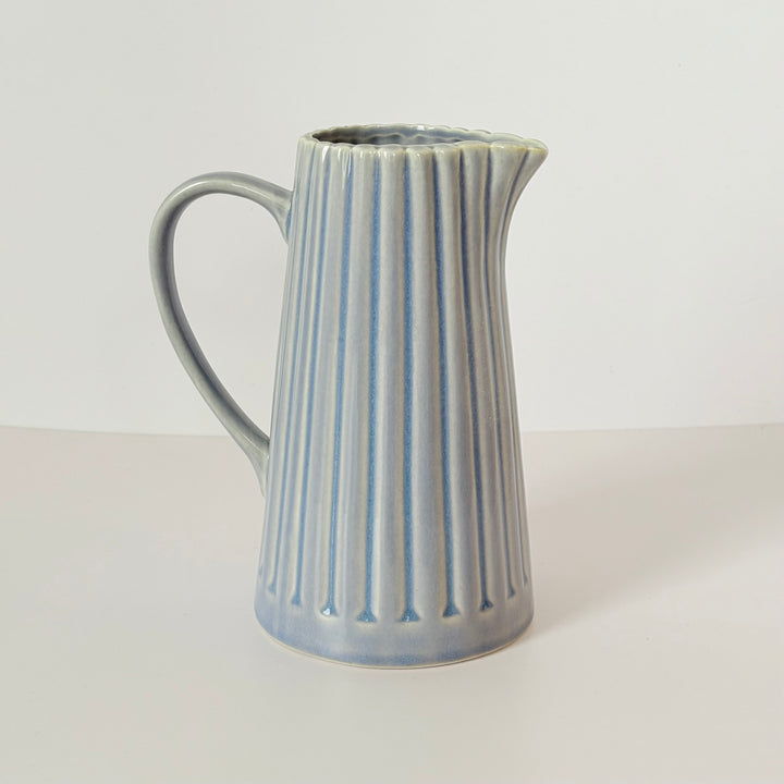 Lilac Meadows Fluted Pitcher