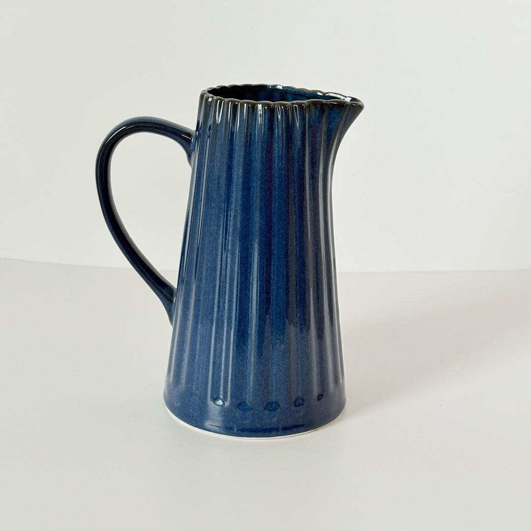 Lilac Meadows Fluted Pitcher