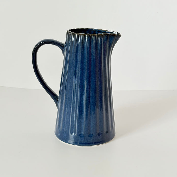 Lilac Meadows Fluted Pitcher