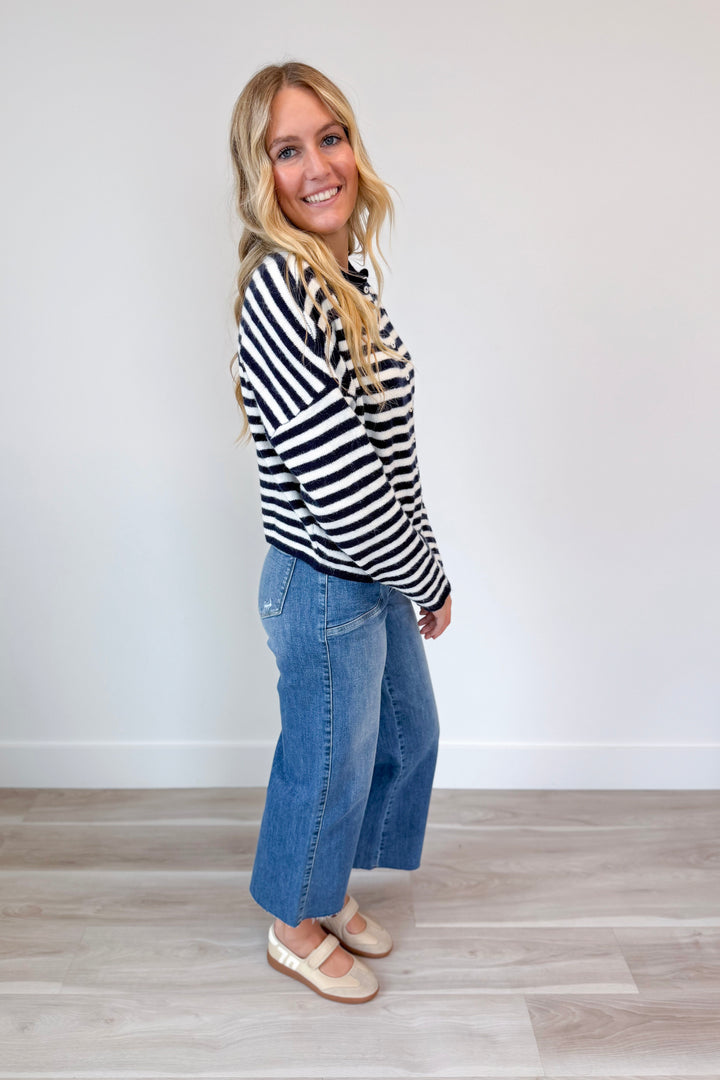 The Striped Piper Cardigan