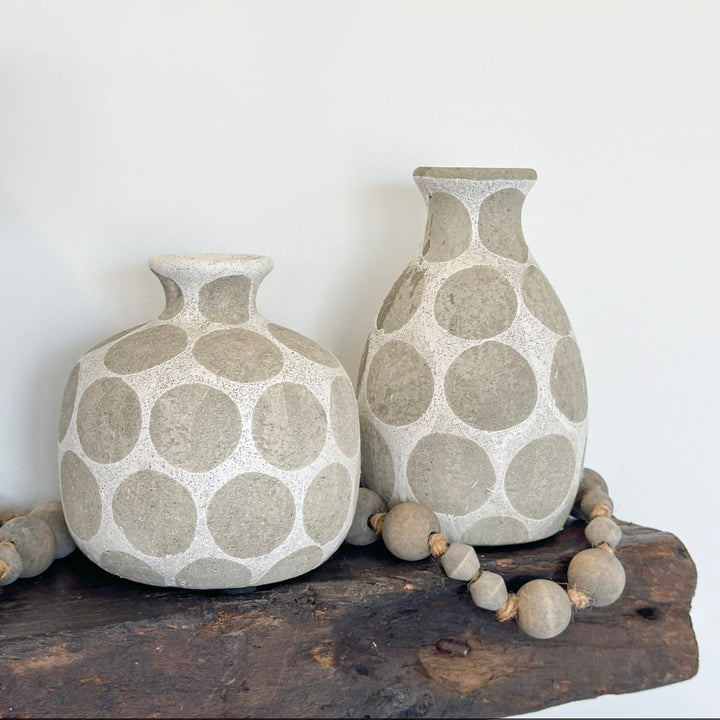 Dotted Terracotta Vase