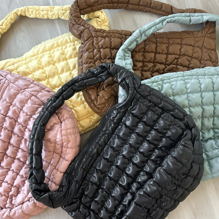 Faux Leather Quilted Bag