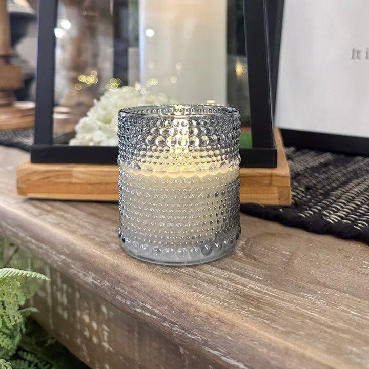 Bubble Glass Flame Candle