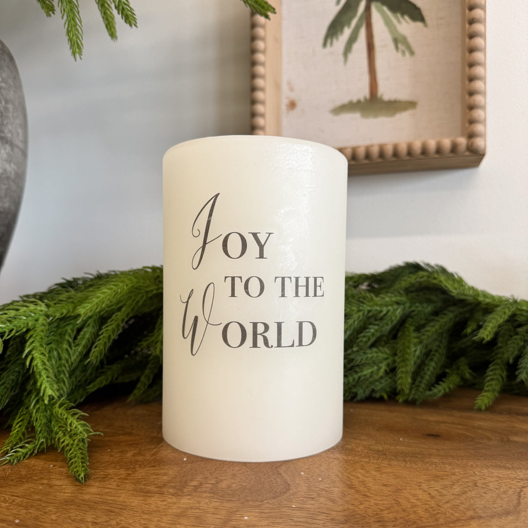 Joy To World Vanilla Candle Sleeve