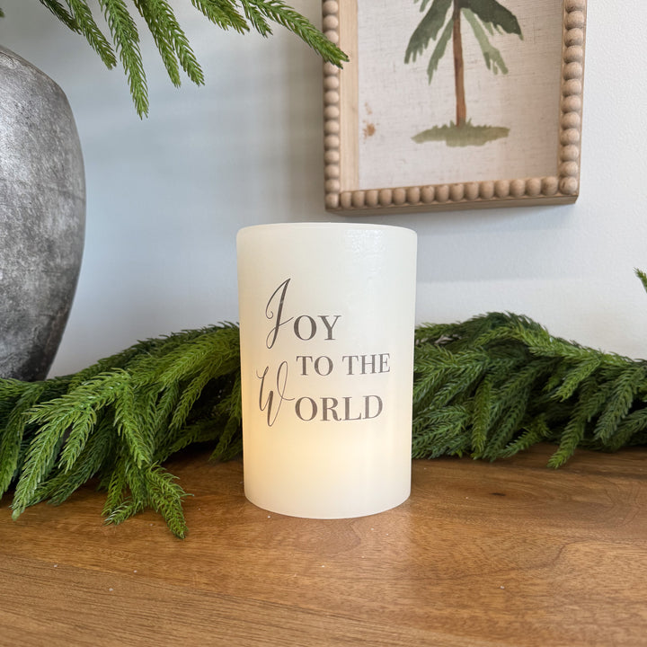 Joy To World Vanilla Candle Sleeve