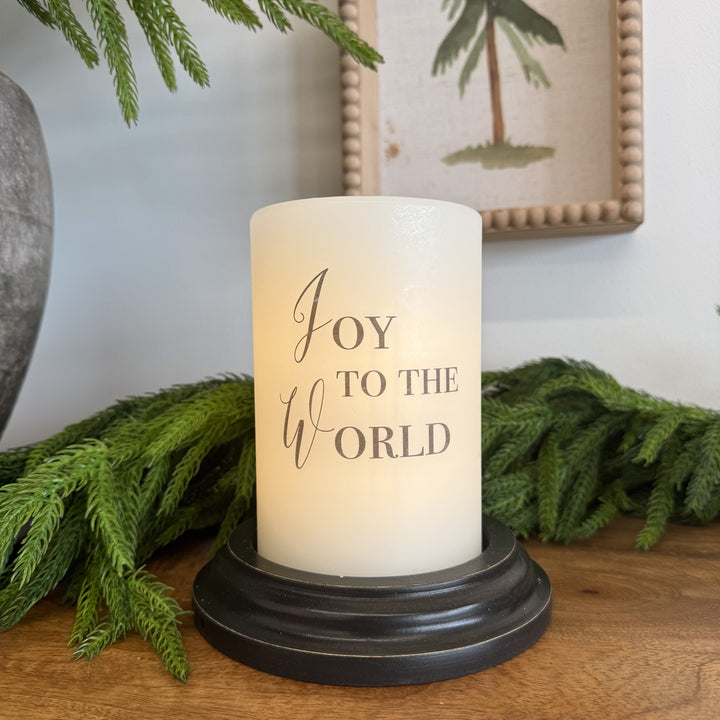 Joy To World Vanilla Candle Sleeve