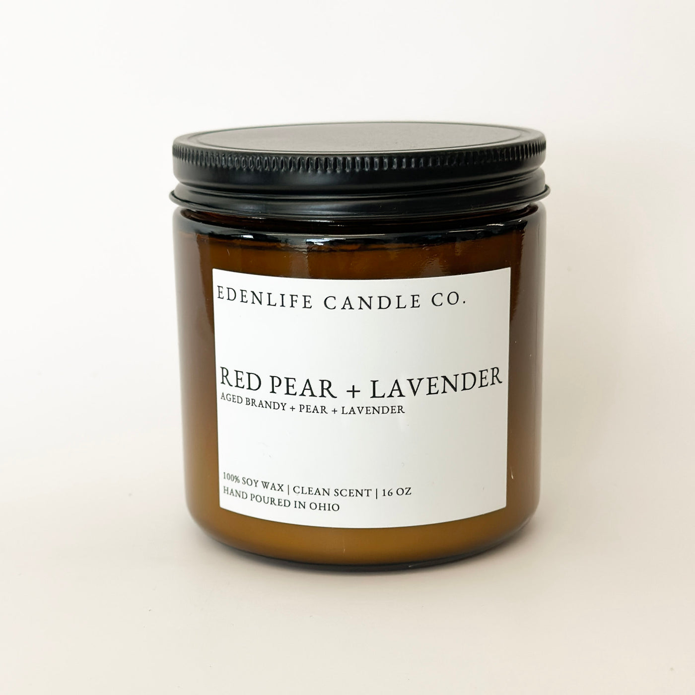 Red Pear + Lavender Soy Candle
