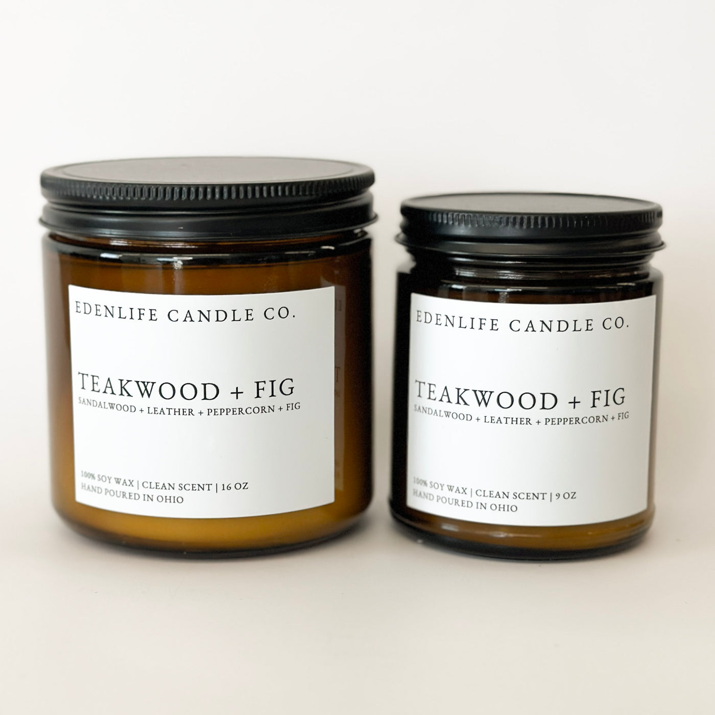 Teakwood + Fig Soy Candle
