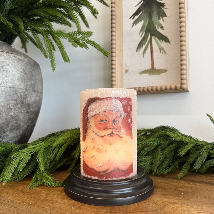 Vintage Santa Candle Sleeve