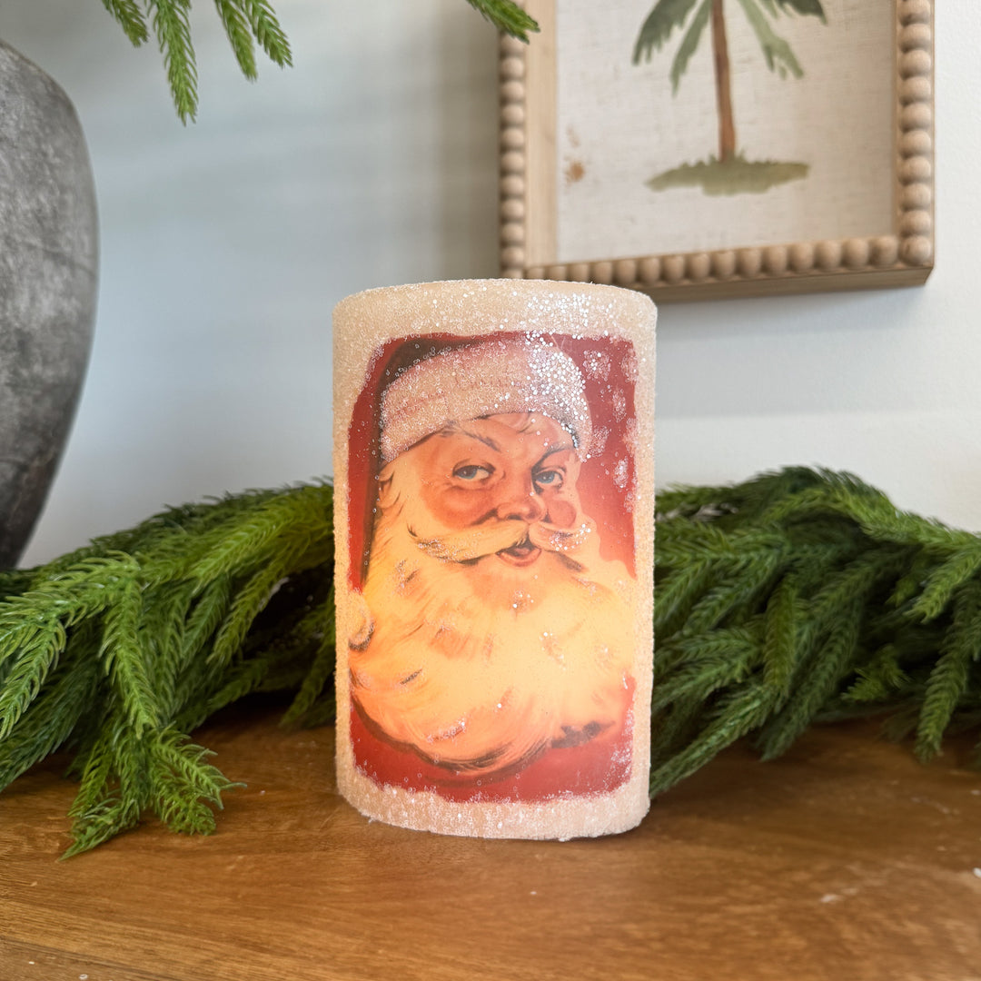 Vintage Santa Candle Sleeve