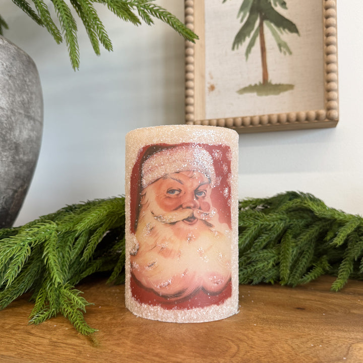 Vintage Santa Candle Sleeve