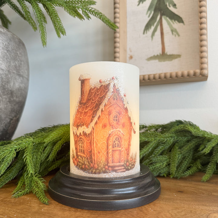 Gingerbread House Gumdrop Candle Sleeve