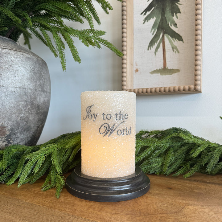 Joy to the World Gum Drop Candle Sleeve