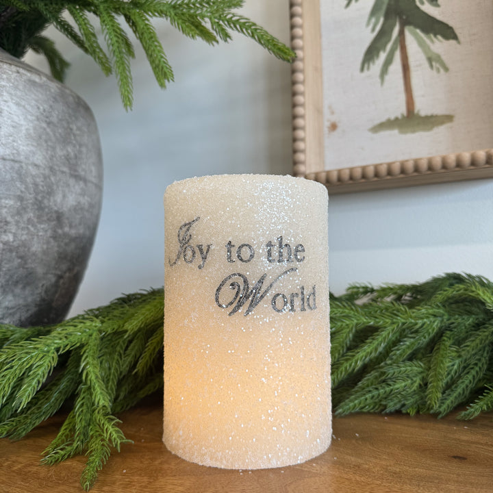 Joy to the World Gum Drop Candle Sleeve