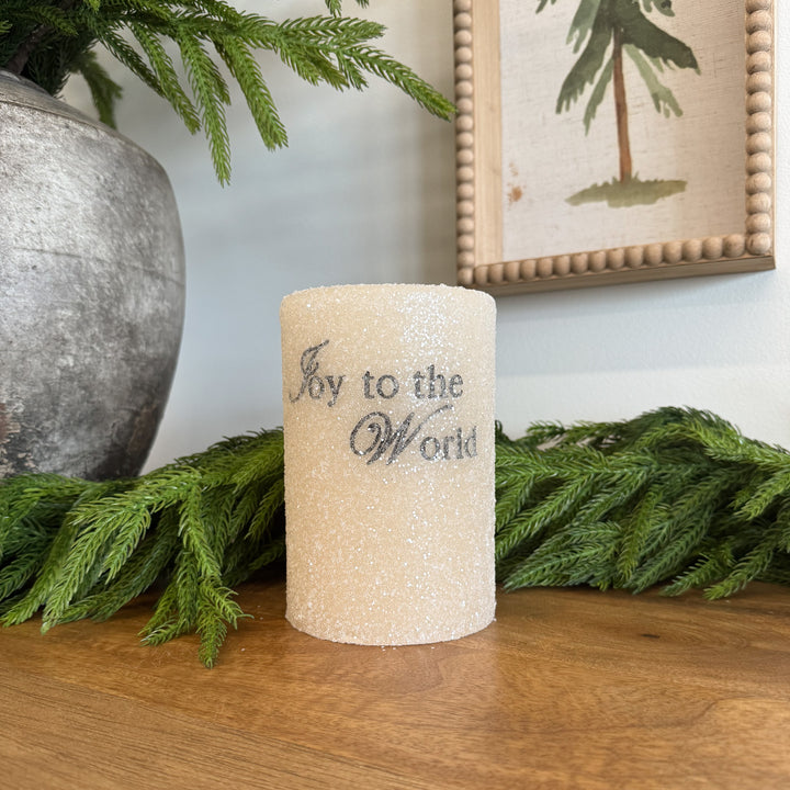 Joy to the World Gum Drop Candle Sleeve