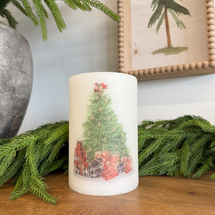 Holiday Tree Candle Sleeve