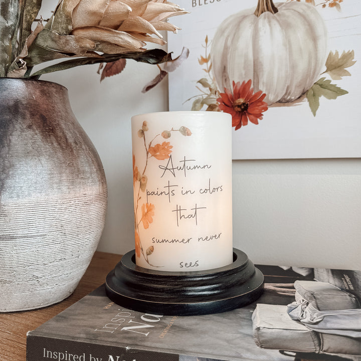 Autumn Candle Sleeve