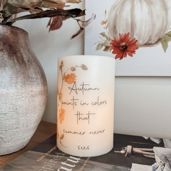 Autumn Candle Sleeve