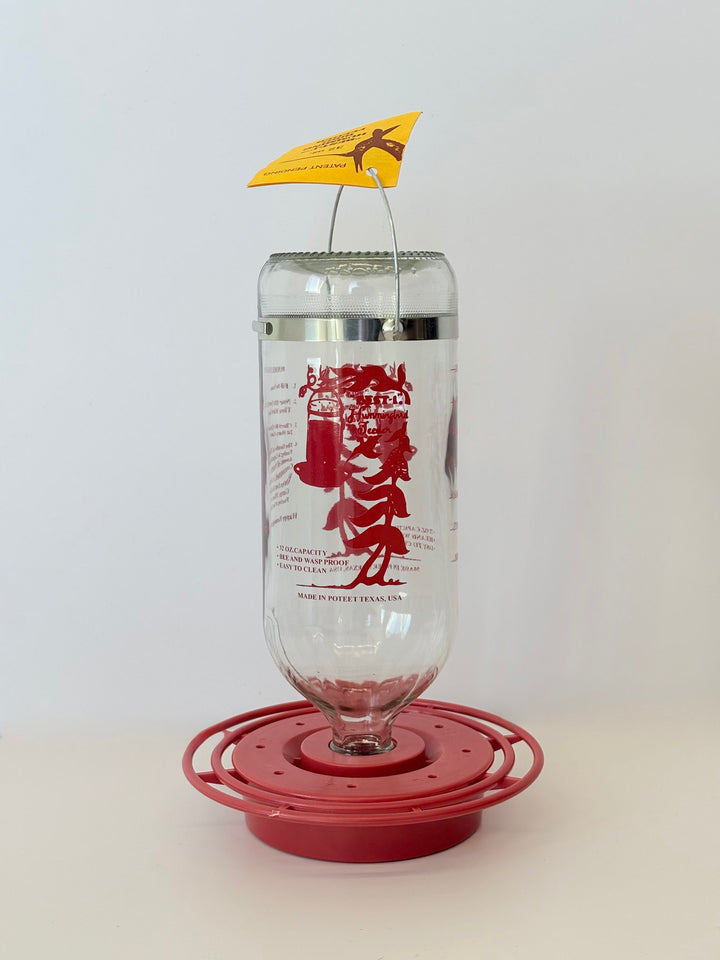 Printed Classic Hummingbird Bottle Feeder