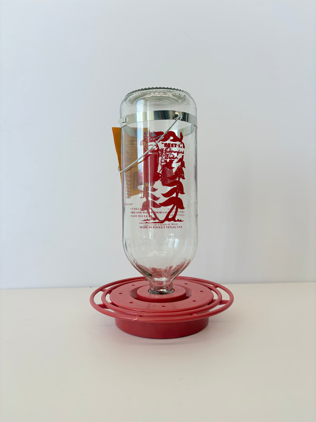 Printed Classic Hummingbird Bottle Feeder