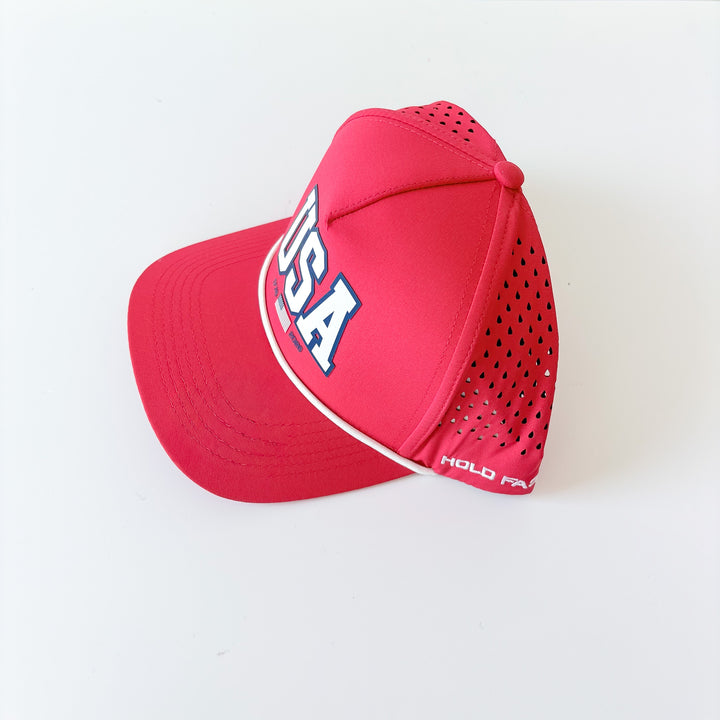 Hold Fast Red USA Hat