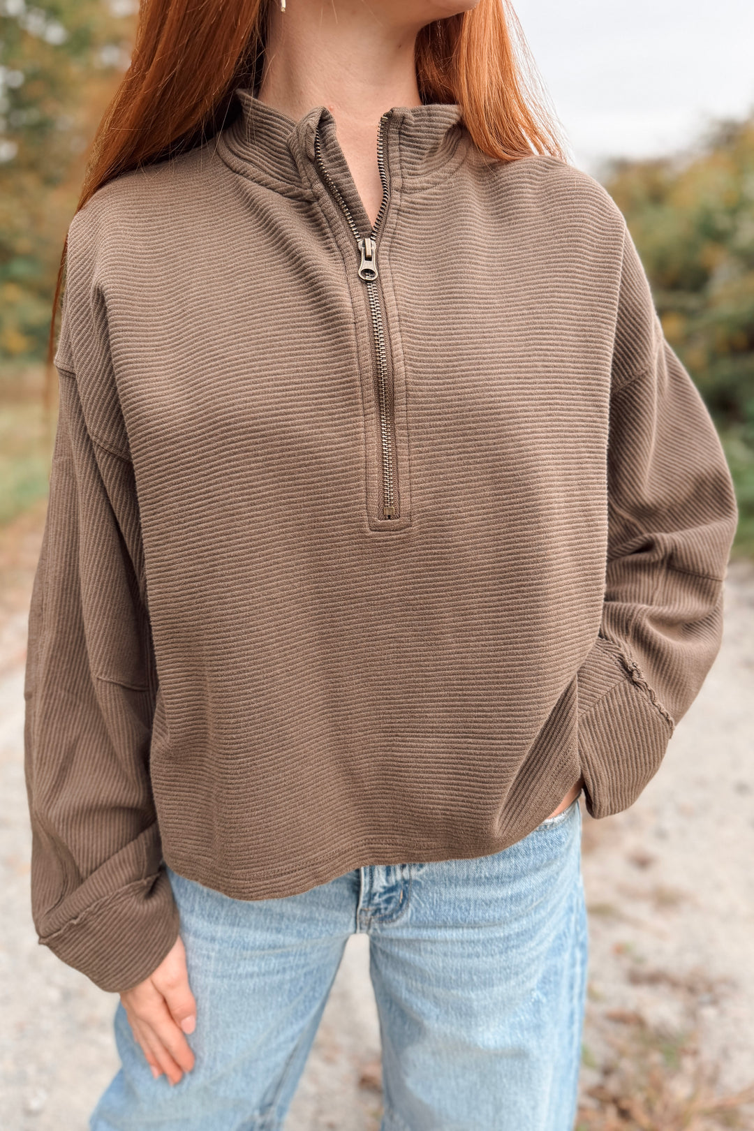 Free People Celeste Quarter Zip