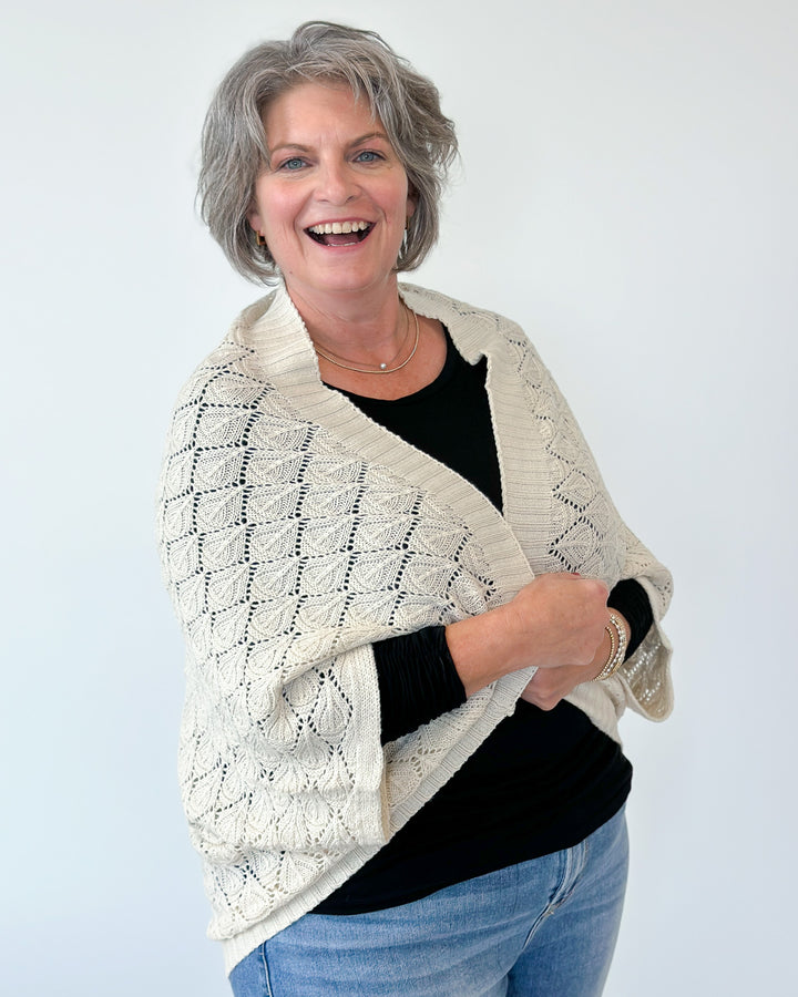Hard to Believe Shrug and Scarf