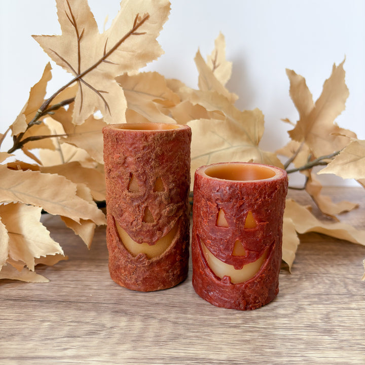 Cinnamon Jack O'Lantern Wax Votive Holder