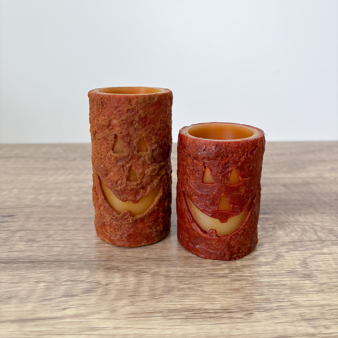Cinnamon Jack O'Lantern Wax Votive Holder