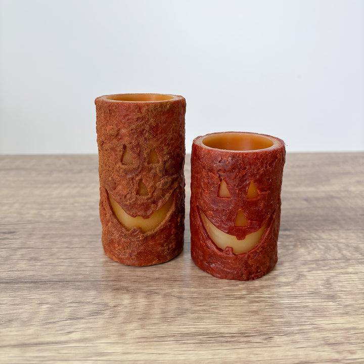 Cinnamon Jack O'Lantern Wax Votive Holder