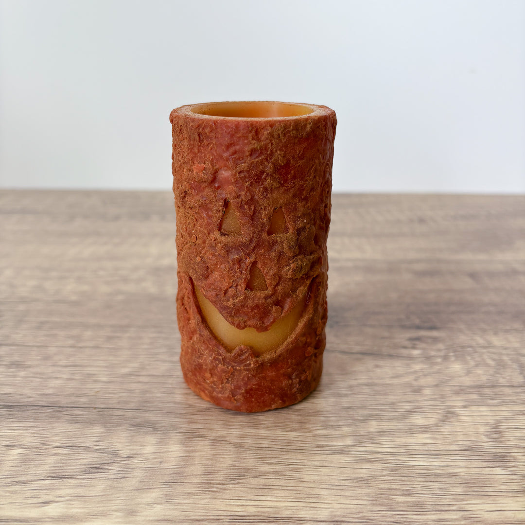 Cinnamon Jack O'Lantern Wax Votive Holder