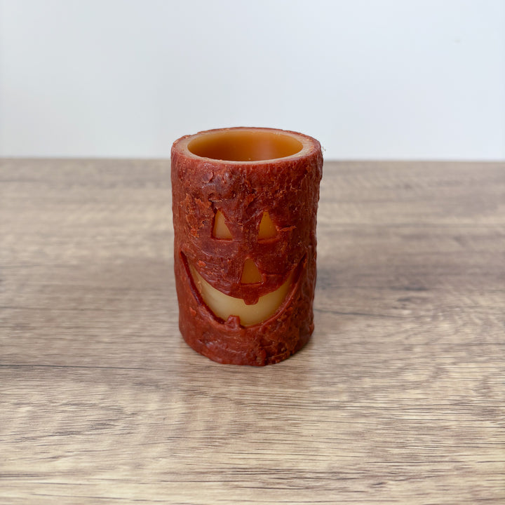 Cinnamon Jack O'Lantern Wax Votive Holder