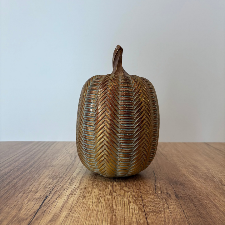 Wicker Weave Autumn Pumpkin