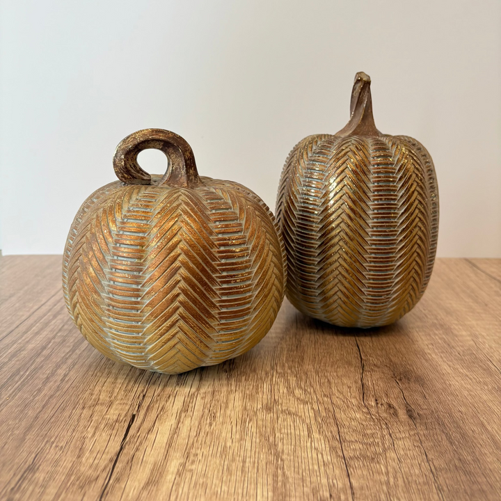 Wicker Weave Autumn Pumpkin