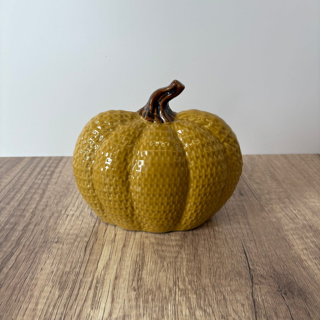 Glossy Woven Look Pumpkin
