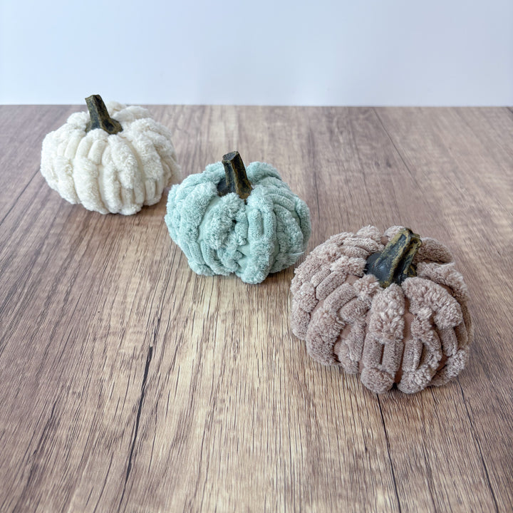 Cozy Plush Velvet Pumpkin