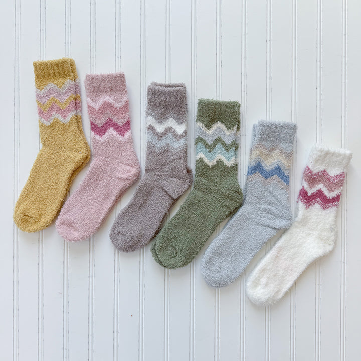 Chevron Mini Crew Socks