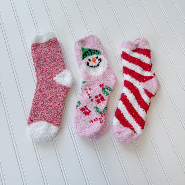 Christmas 3 Pack Butter Socks