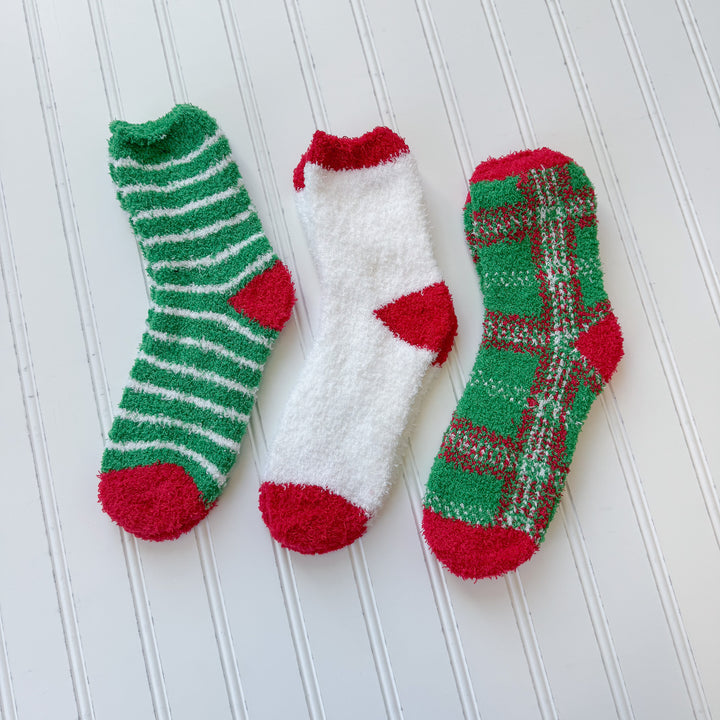 Christmas 3 Pack Butter Socks