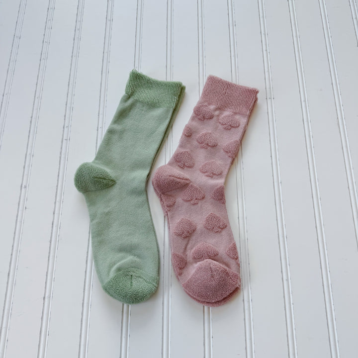 Terry Pattern 2 Pack Socks